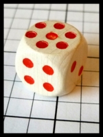 Dice : Dice - 6D - White with added Pips on the 1 - eBay Jum 2014